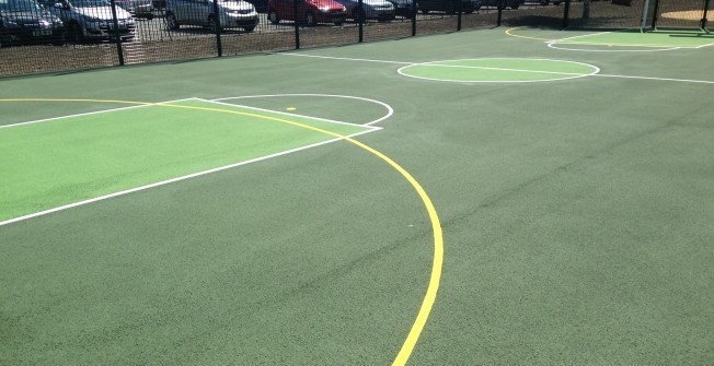Sports Court Painting in Upton