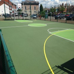 Basketball Court Installation in Newton 9