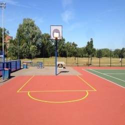 Basketball Court Installation in Garth 4