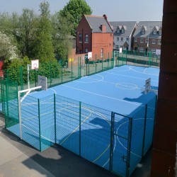 Basketball Court Installation in Rhydyfelin 11