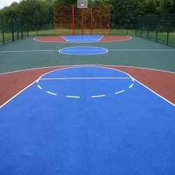 Basketball Court Installation in Upton 3