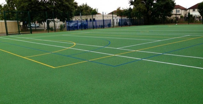 Basketball Court Area Size in Church End