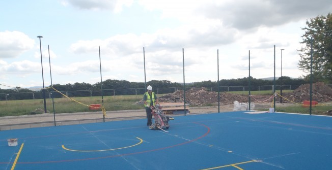 Basketball Line Markings in Weston