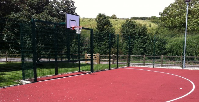 Basketball Court Surfacing in Linton